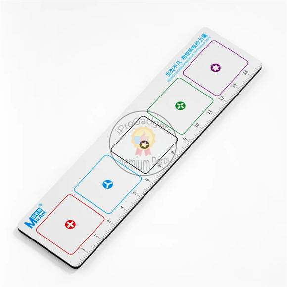 MaAnt CX-002 Portable Dual-use Magnetic Screws Storage Mat Measuring Ruler