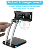 Tablet Stand Holder Adjustable Folding 360° Swivel Desk Mount Cell Phone Bracket Support 4-12.inch Display Tablets Phones