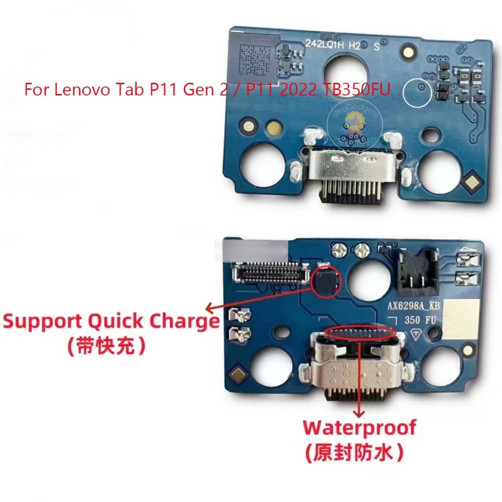 Replacement USB Charging Port For Lenovo Tab P11 2nd Gen TB-350FU 