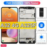Pantalla táctil AMOLED de repuesto con marco para Samsung Galaxy A32 4G A325 A325F SM-A325M SM-A325F/DS A325N