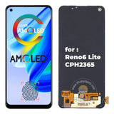 Replacement for Oppo Reno6 Lite CPH2365 AMOLED LCD Display Touch Screen With Frame Assembly Black OEM