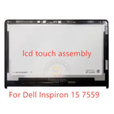 Replacement New Full Display for Dell Inspiron 15 7559 UHD DWJ0R 0DWJ0R 53FC4 053FC4 LCD Touch Screeen With Frame Assembly