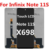 Ersatz-LCD-Display, Touchscreen, Digitalisierer-Baugruppe für Infinix Note 11S X698