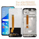 Pantalla táctil LCD de repuesto con marco para OPPO A36 PESM10 A76 CPH2375