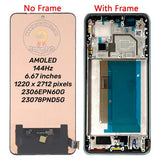Pantalla táctil de repuesto AMOLED con marco para Xiaomi 13T / 13T Pro 2306EPN60G 23078PND5G
