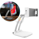 Tablet Stand Holder Adjustable Folding 360° Swivel Desk Mount Cell Phone Bracket Support 4-12.inch Display Tablets Phones