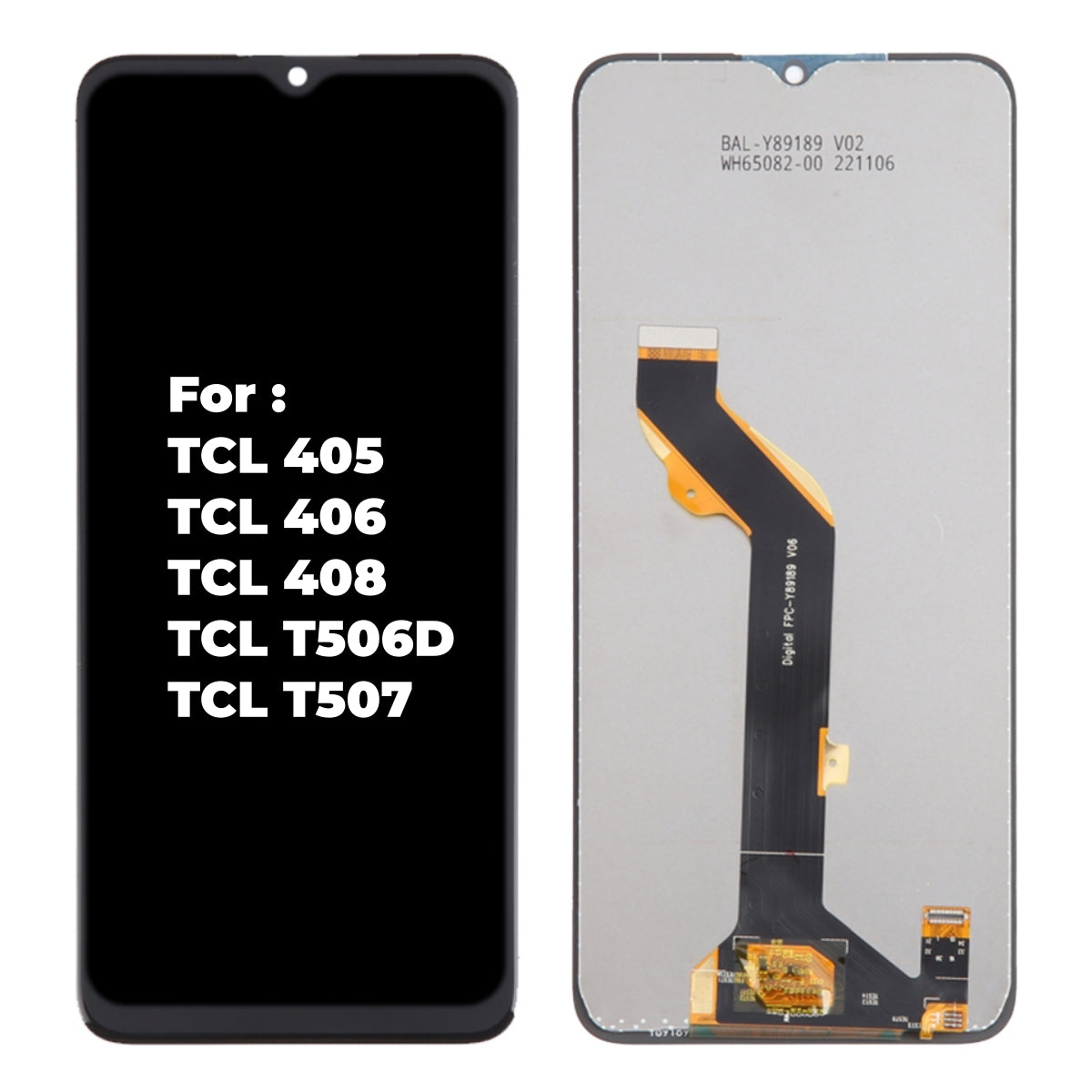 Replacement LCD Display Touch Screen for TCL 405 406 408 T506D T507D1 ...