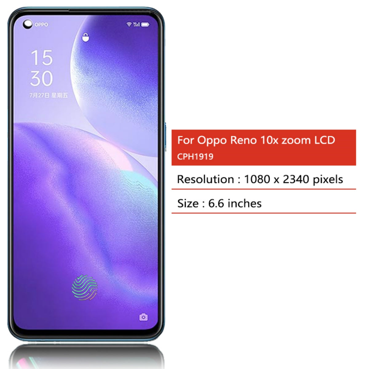 Replacement AMOLED LCD Display Touch Screen for OPPO Reno 10x Zoom  