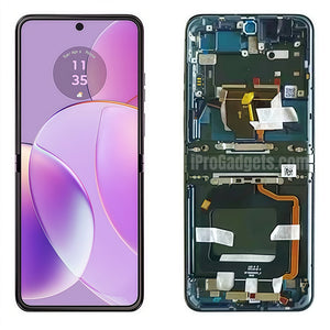Replacement AMOLED Foldable Display for Motorola Razr 40 2023 XT2323 Main Touch Screen With Frame Assembly