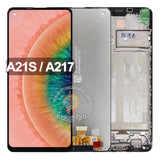 Ersatz-LCD-Display, Touchscreen mit Rahmen für Samsung Galaxy A21S A217 A217F SM-A217F/DS A217H
