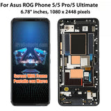 Pantalla táctil LCD AMOLED con marco para Asus ROG Phone 5 Pro Ultimate ZS673KS ZS673KS I005DA