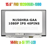 Replacement New Display N156HRA-GAA Rev C1 15.6 inch LCD Screen Panel 144Hz 40pins
