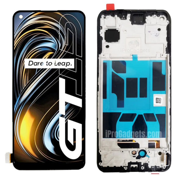 Reemplazo para pantalla táctil Realme GT 5G RMX2202 AMOLED con ensamblaje de marco