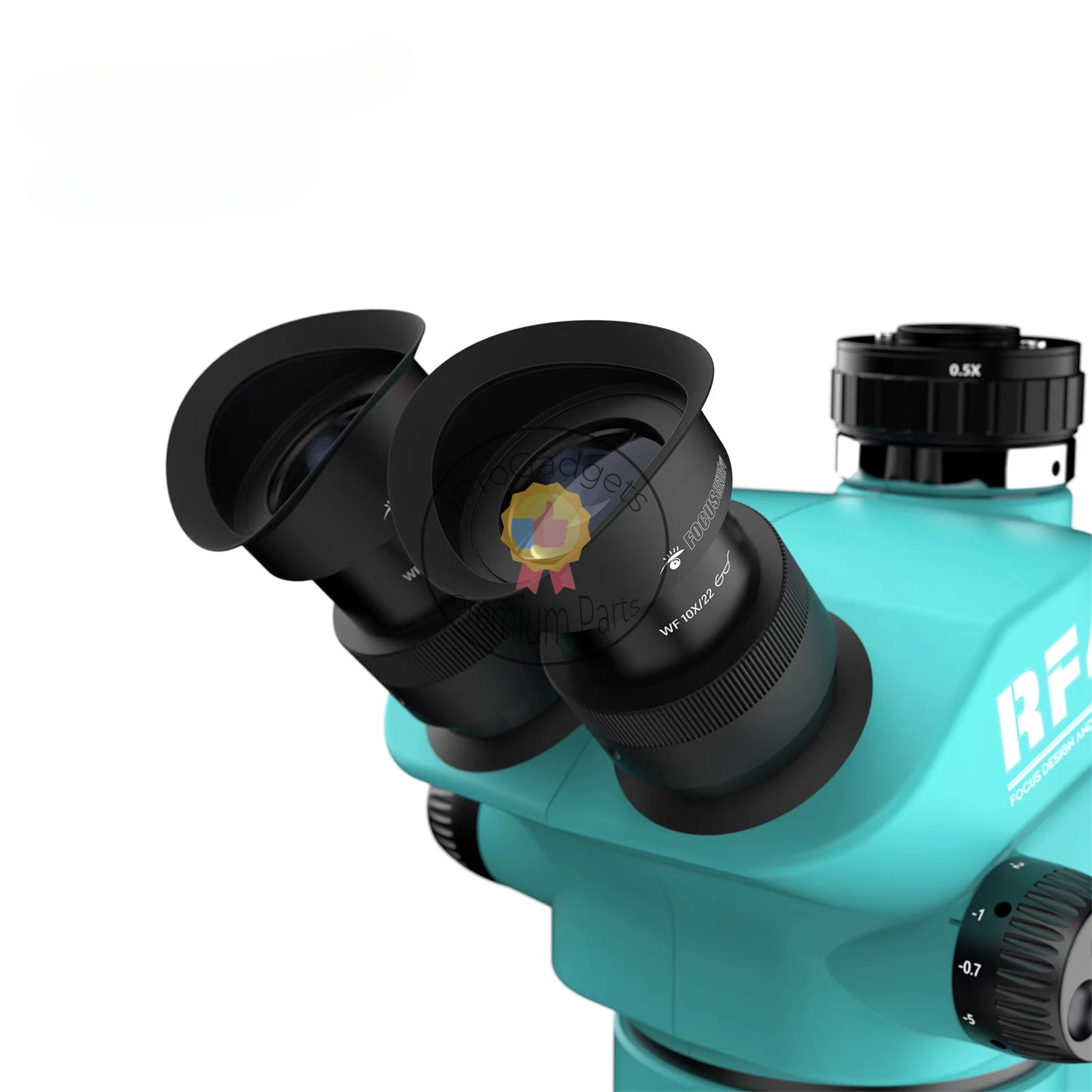 RF4 RF7050TVD2-4KC1 7-50X Synchronous Zoom Trinocular Stereo Microscope ...