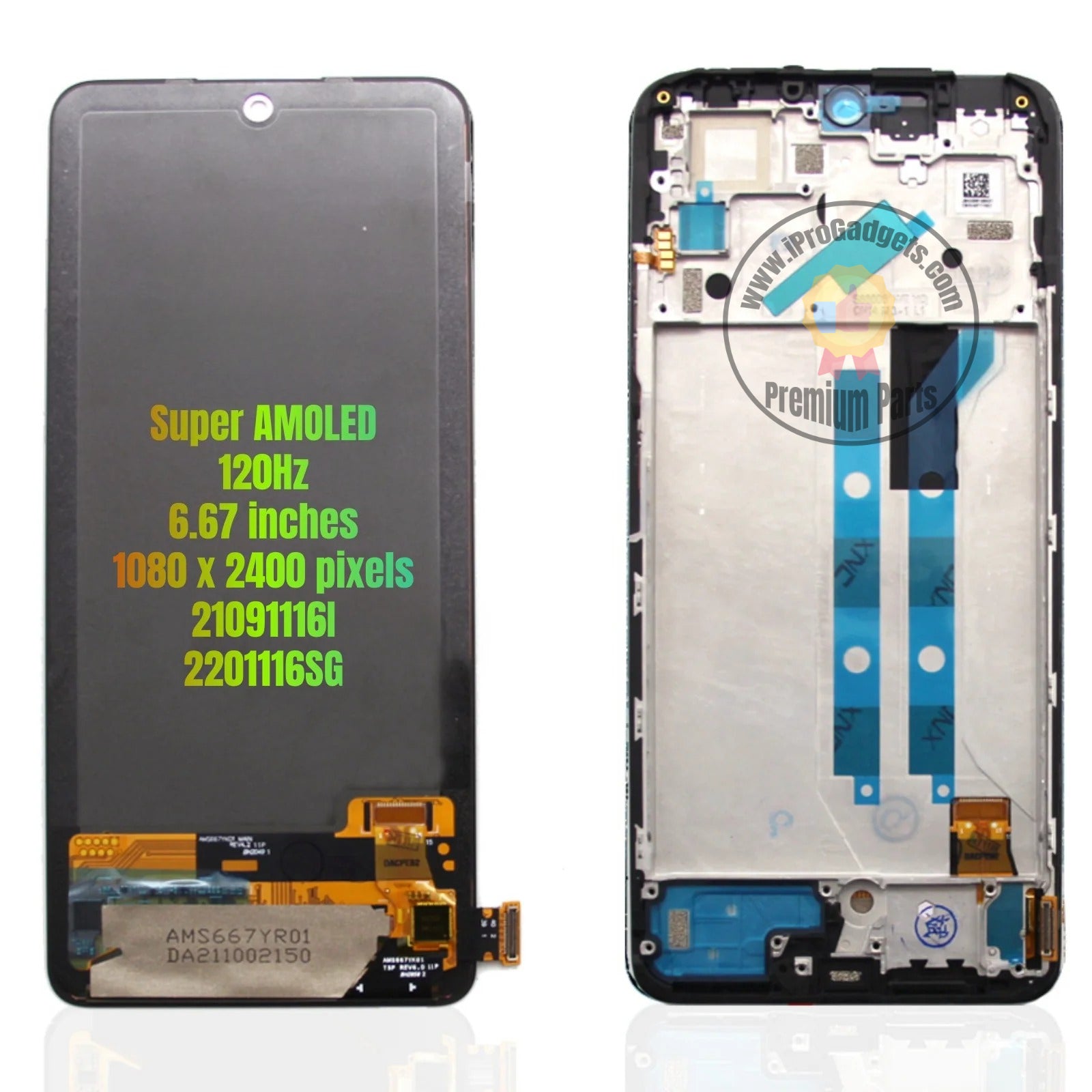 Replacement Super AMOLED Display Touch Screen With Frame for Xiaomi ...
