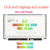 Replacement New Display 15.6 inch B156XTK01.0 LCD Touch Screen Panel HD 1366x768 40pin