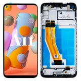 Pantalla táctil LCD de repuesto con marco para Samsung Galaxy A11 A115M A115F