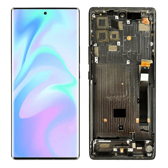 Replacement AMOLED Display Touch Screen With Black Frame For ZTE Axon 30 Ultra 5G A2022PG