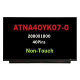 14 inch OLED LCD Screen ATNA40YK07 ATNA40YK07-0 for ASUS Vivobook Pro 14X OLED N7400PC Zenbook 14 UM3402 UX3402 K3400p K3400