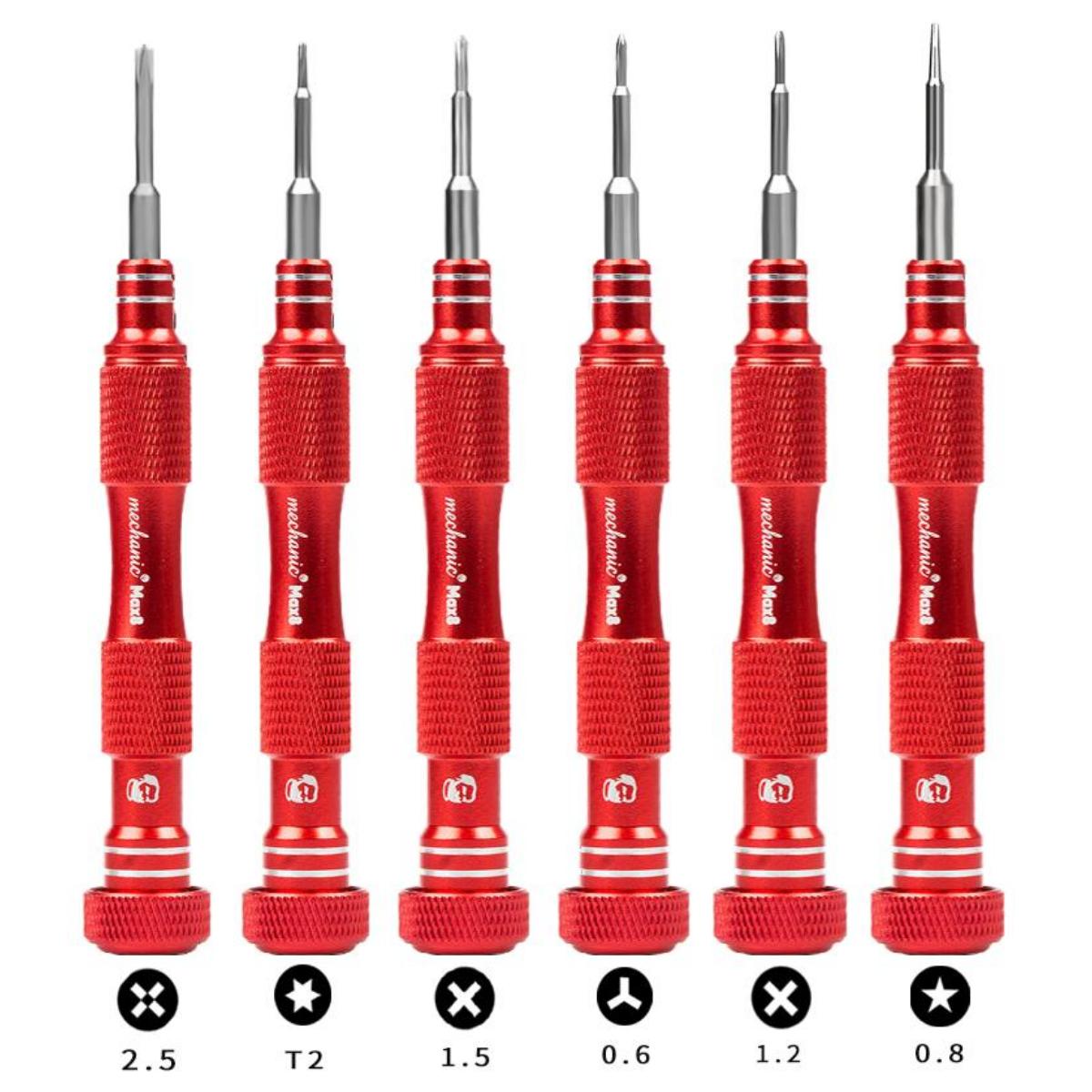 Maxbuilt Screwdriver Set Mechanic Max 8 High Precision 3D Aluminum Alloy Built-in Magnet ...