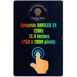 Replacement New Display for Samsung Galaxy Tab S9+ 5G SM-X810 SM-X816B AMOLED Touch Screen Assembly