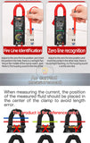 Aneng ST213 Digital Clamp Meter DC/AC Current 6000 Counts 400A Amp Multimeter Large Color Screen Voltage Tester Car Hz NCV Ohm