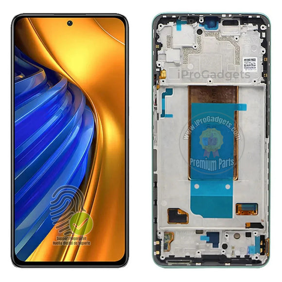 Pantalla táctil AMOLED de repuesto con marco para Xiaomi Poco F4 22021211RG 22021211RI