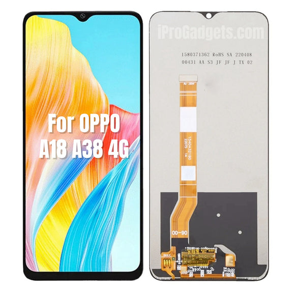 DISPLAY LCD + FRAME PER OPPO A18 CPH2591 TOUCH SCREEN VETRO SCHERMO MONITOR DISPLAY LCD + FRAME PER OPPO A18 CPH2591 TOUCH SCREEN VETRO SCHERMO MONITOR