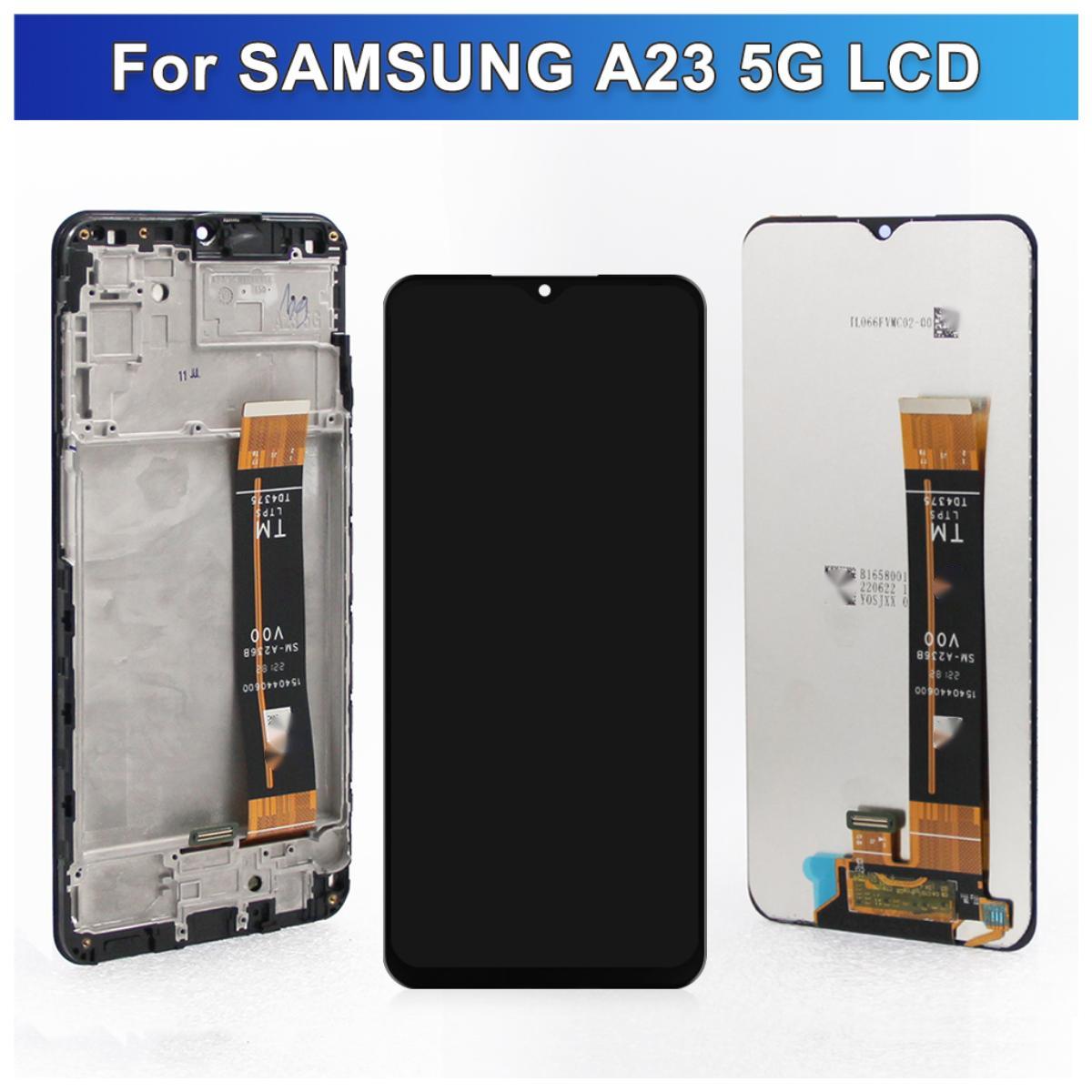 Écran Complet Avec Châssis Pour Samsung Galaxy A23 5G (A236B) - Noir - Neuf