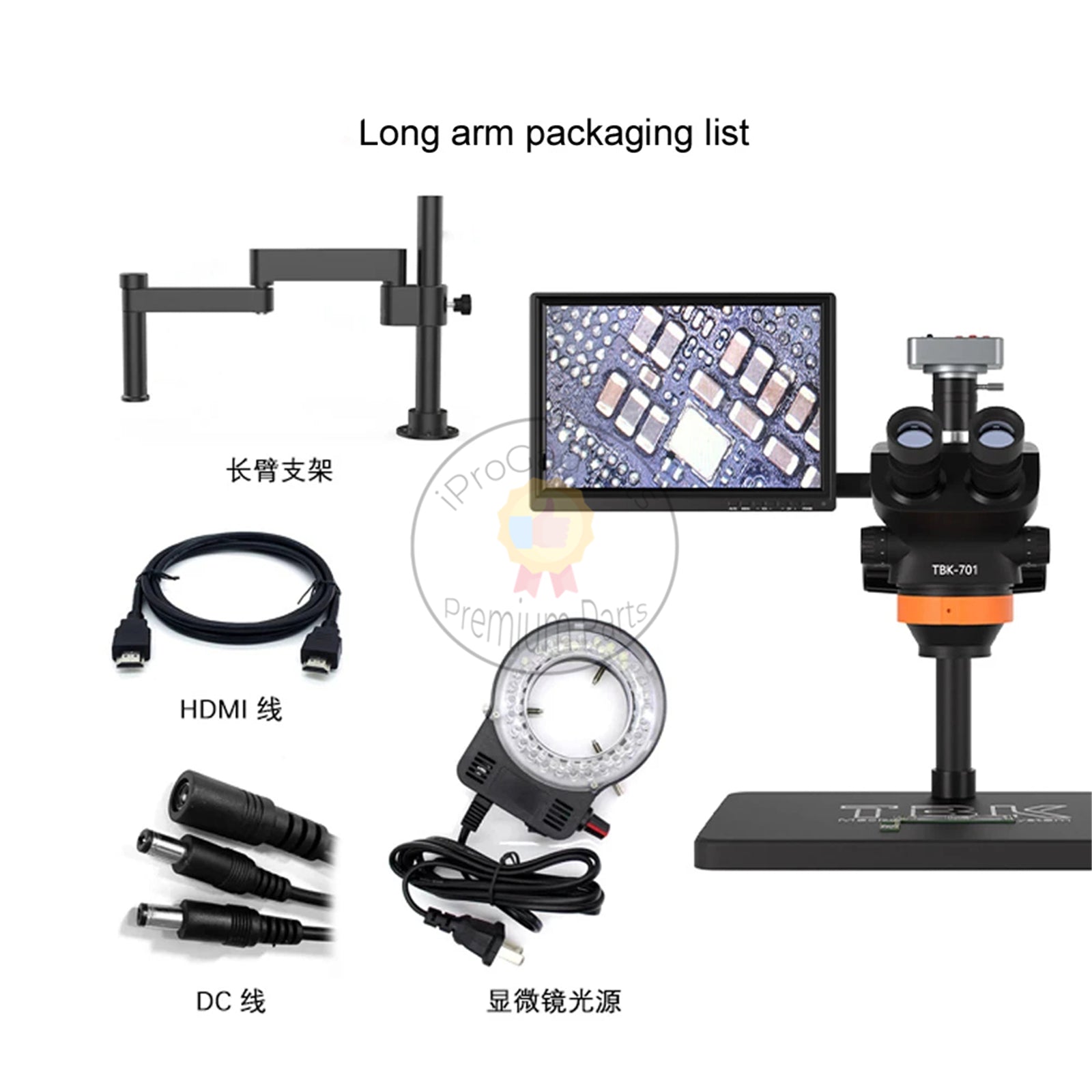 Microscope For Rework Station iProGadgets Repair Tools TBK 701 Trinocular Microscope Chip Circuit ...