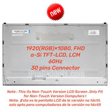 Replacement New Display 23.8 inch LCD Screen for HP 24-CA All-in-One 6L7A7AV 81Q86LA M85598-001 30Pins FHD LED Panel