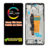 Replacement New Display for Xiaomi Redmi Note 12 Turbo 5G 23049RAD8C 120Hz OLED Touch Screen With Frame Assembly