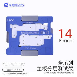 Mijing C22 4in1 Main Board Layered Test Rack For iPhone 14 Plus Pro Max Mainboard Function Tester Repair Tools