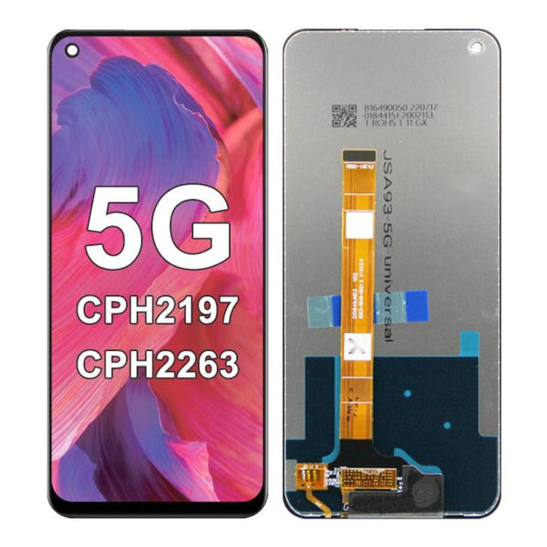 Écran Complet Tactile + LCD Pour Oppo A74 5G (CPH2197/CPH2263) - Argent + Kit Outils - Neuf