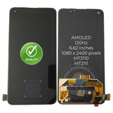 Replacement Screen for OnePlus 9RT 5G 9 RT MT2110 MT2111 120Hz AMOLED Display Touch Digitizer With Frame Assembly