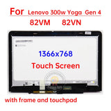Replacement Full Display for Lenovo 300w Yoga Gen 4 82VM 82VN 5M11H61340 LCD Touch Screen With Frame Assembly