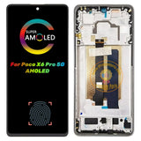 Replacement Display For Xiaomi Poco X6 Pro 5G 2311DRK48G 2311DRK48I AMOLED Touch Screen With Frame Black