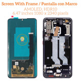 Replacement AMOLED Display Touch Screen With Frame Assembly For ZTE Axon 10 Pro 4G 5G A10P3251 A2020