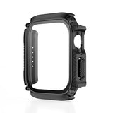Para funda impermeable Apple Watch con protector de pantalla de vidrio