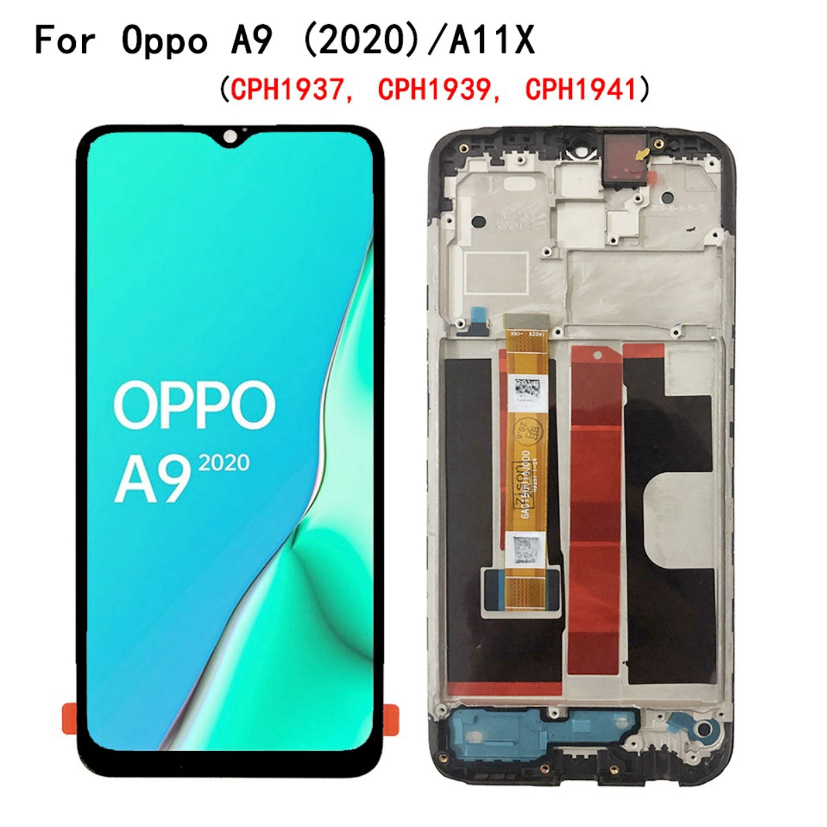 YHX-OU 6.5'' Nero Schermo per Oppo A9 2020 A11x – CPH1937 CPH1939 CPH1941 LCD Display Touch Screen Digitizer Ricambio Assembly con Utensili Inclusi+ Vetro temperato YHX-OU 6.5'' Nero Schermo per Oppo A9 2020 A11x – CPH1937 CPH1939 CPH1941 LCD Display Touch Screen Digitizer Ricambio Assembly con Utensili Inclusi+ Vetro temperato