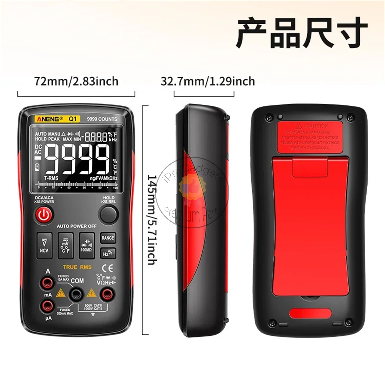 Aneng 620A Digitale Multimeter Ac/Dc Ampèremeter V