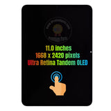 Replacement Display for iPad Pro 11 2024 Pro 11-inch M4 A2836 A2837 A3006 OLED Touch Screen Digitizer Assembly OEM