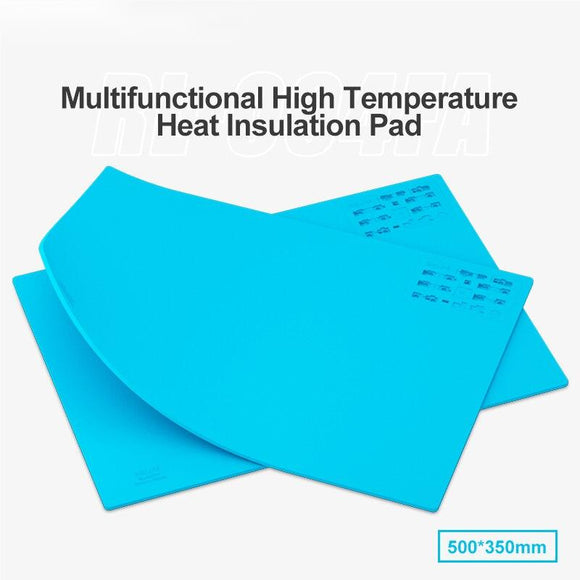 Alfombrilla de silicona RL-004FA, almohadilla de trabajo resistente al calor con aislamiento de soldadura BGA