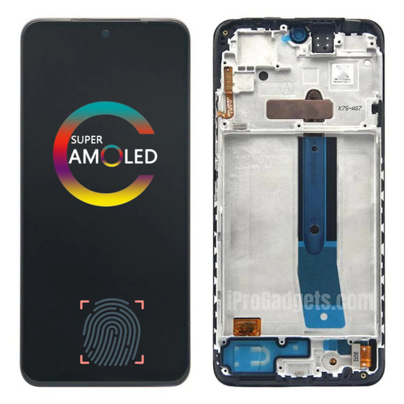 Pantalla táctil LCD AMOLED de repuesto con marco para Xiaomi Redmi Note 11S 2201117SG 2201117SI 2201117SY 2201117SL