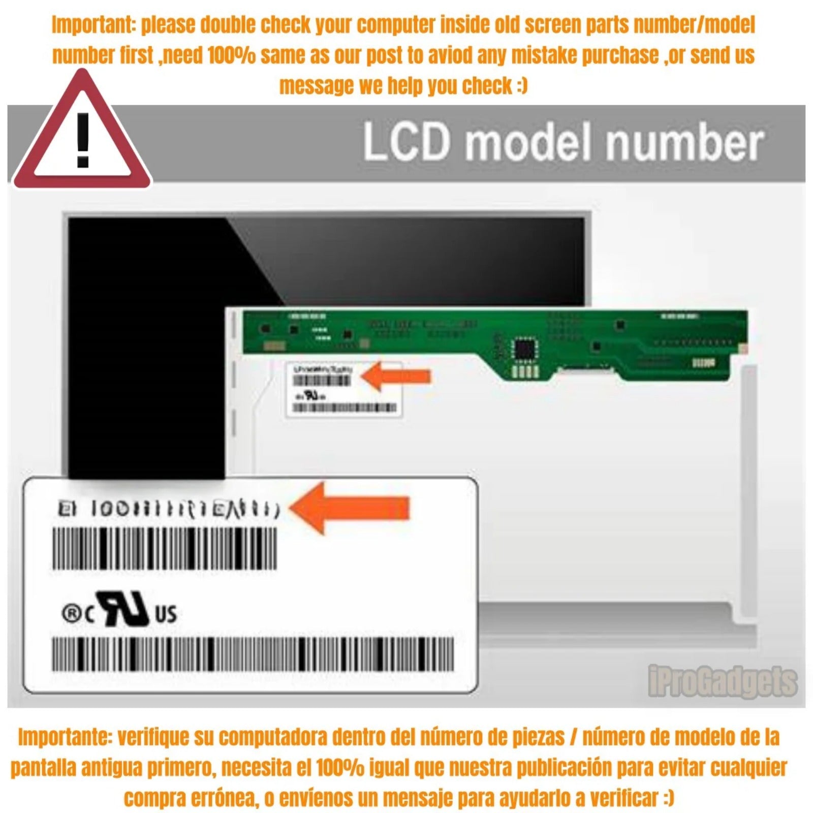 23.8" Screen Replacement For HP All In One 24-F0039 24-F0040 30 Pin FHD 1920×1080 LCD Touch Display Panel - View #10