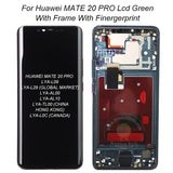 Replacement New Display for Huawei Mate 20 Pro LYA-L09 LYA-TL00 OLED Touch Screen With Frame Assembly All Functions