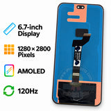 Replacement AMOLED Display for Honor 400 Pro 5G DNP-NX9 Touch Screen Assembly 120Hz Repair Parts
