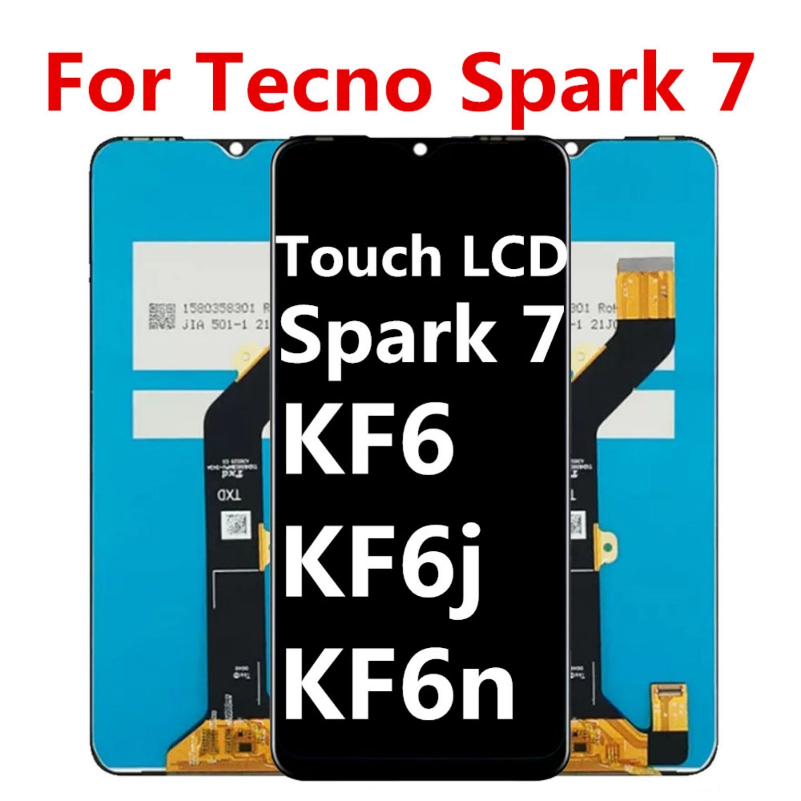 Replacement LCD Display Touch Screen Assembly For Tecno Spark 7