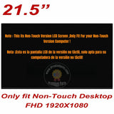 Replacement New LCD Screen for HP All-in-One 22-dd2005la PC 21.5 inch FHD Display Panel Non-Touch Version