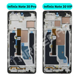 Reemplazo de pantalla AMOLED montaje de pantalla táctil con marco para Infinix Note 30 Pro X678 X678B Note 30 VIP X6710